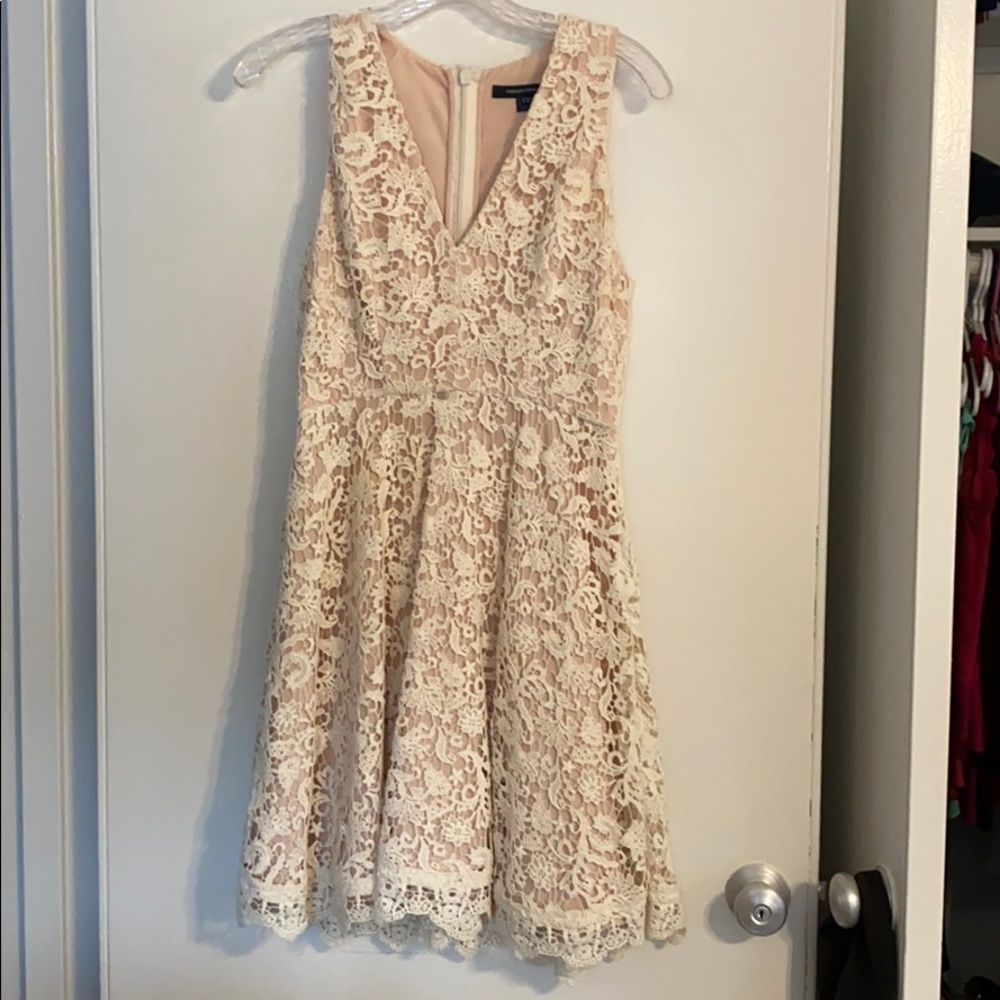 French Connection Ivory Lace Dress